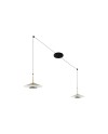 ORION * COLGANTE LED NEGRO/CUERO  2L*8W 3000K